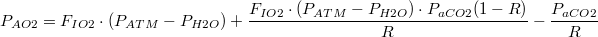 PAO2 equation